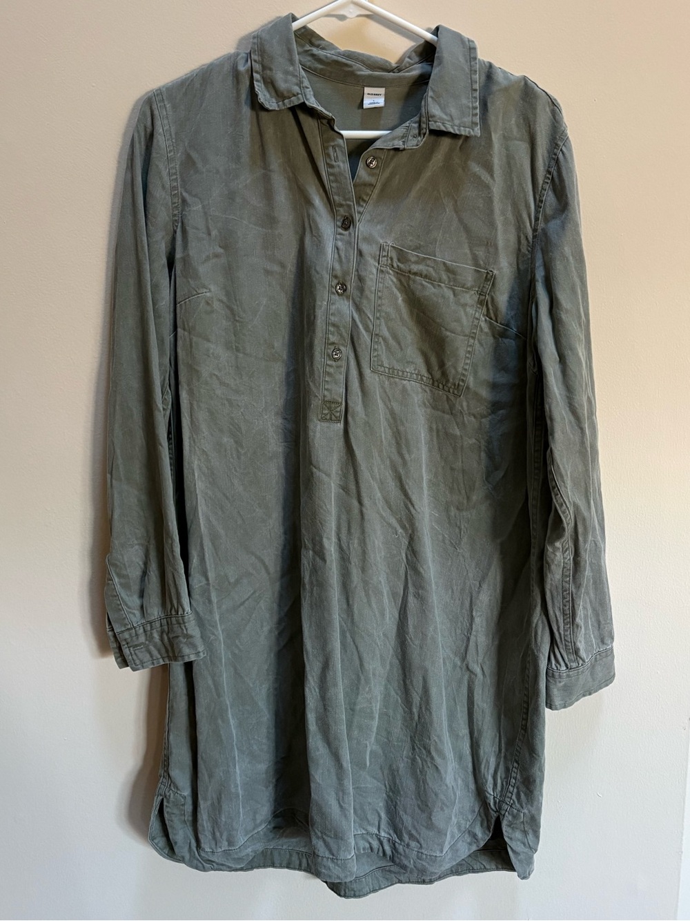 Old Navy Olive Green Lightweight Long Shirt